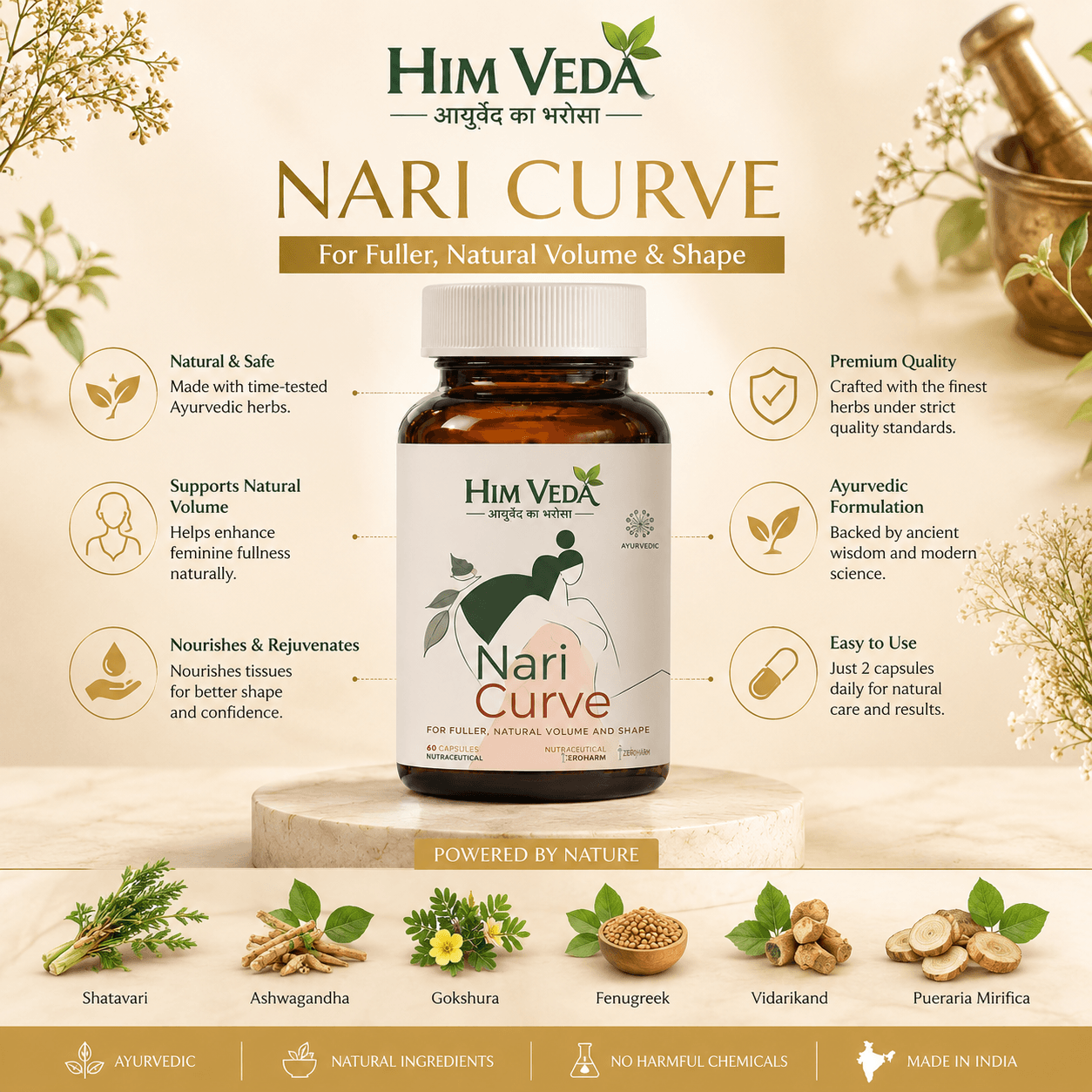 Nari Curve Breast Increase Capsules