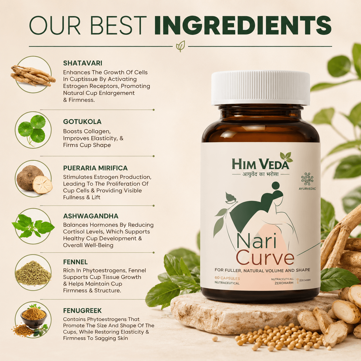 Nari Curve Breast Increase Capsules