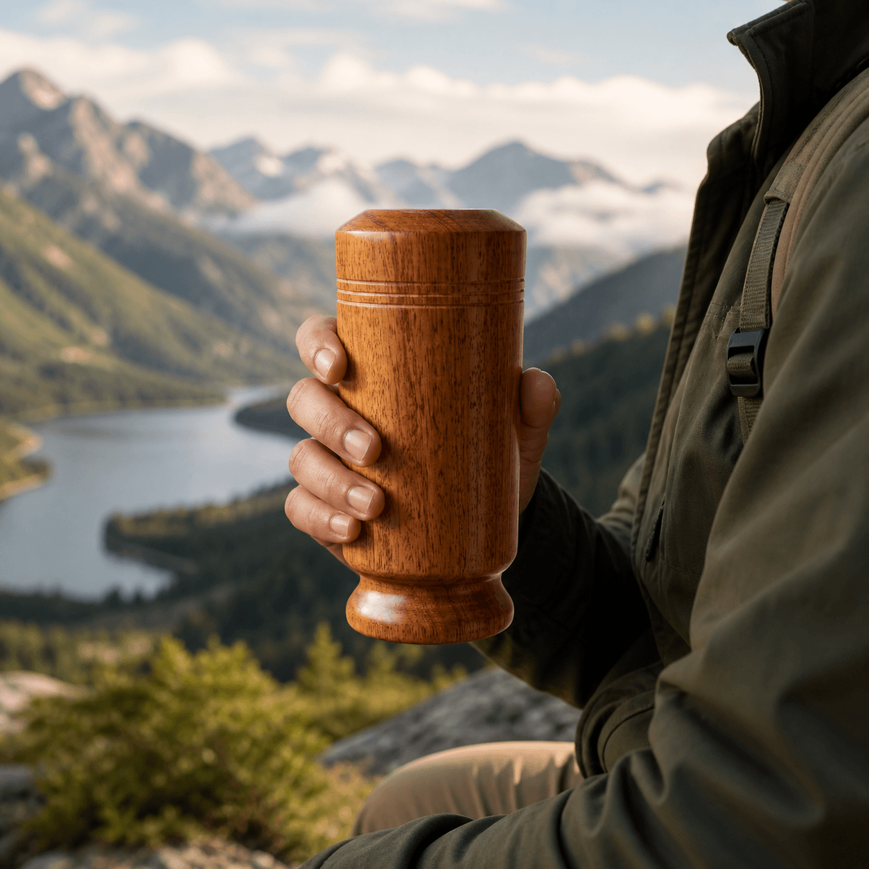 Sugar Balance Wooden Water Glass (Natural Sugar Solutions)