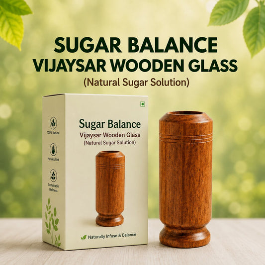 Sugar Balance Wooden Water Glass (Natural Sugar Solutions)